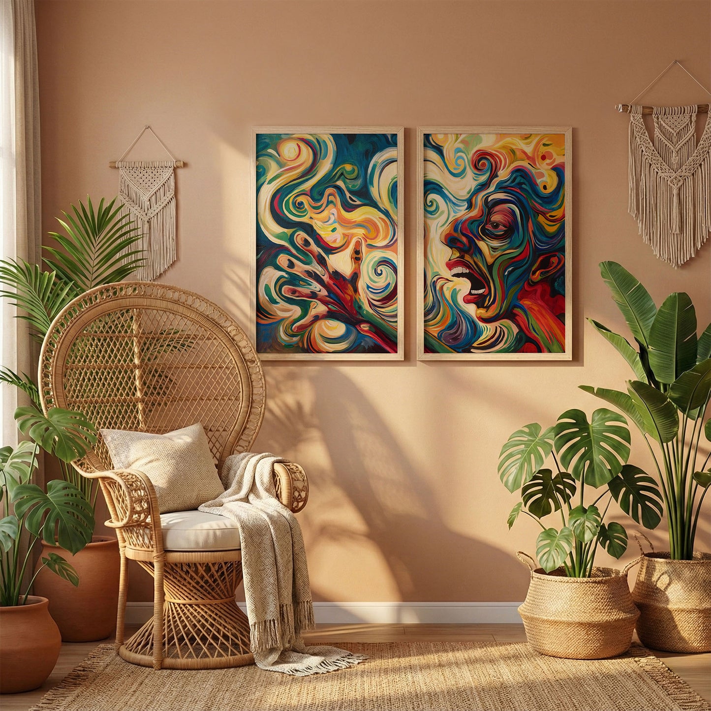 Expressionist Portrait Poster Set