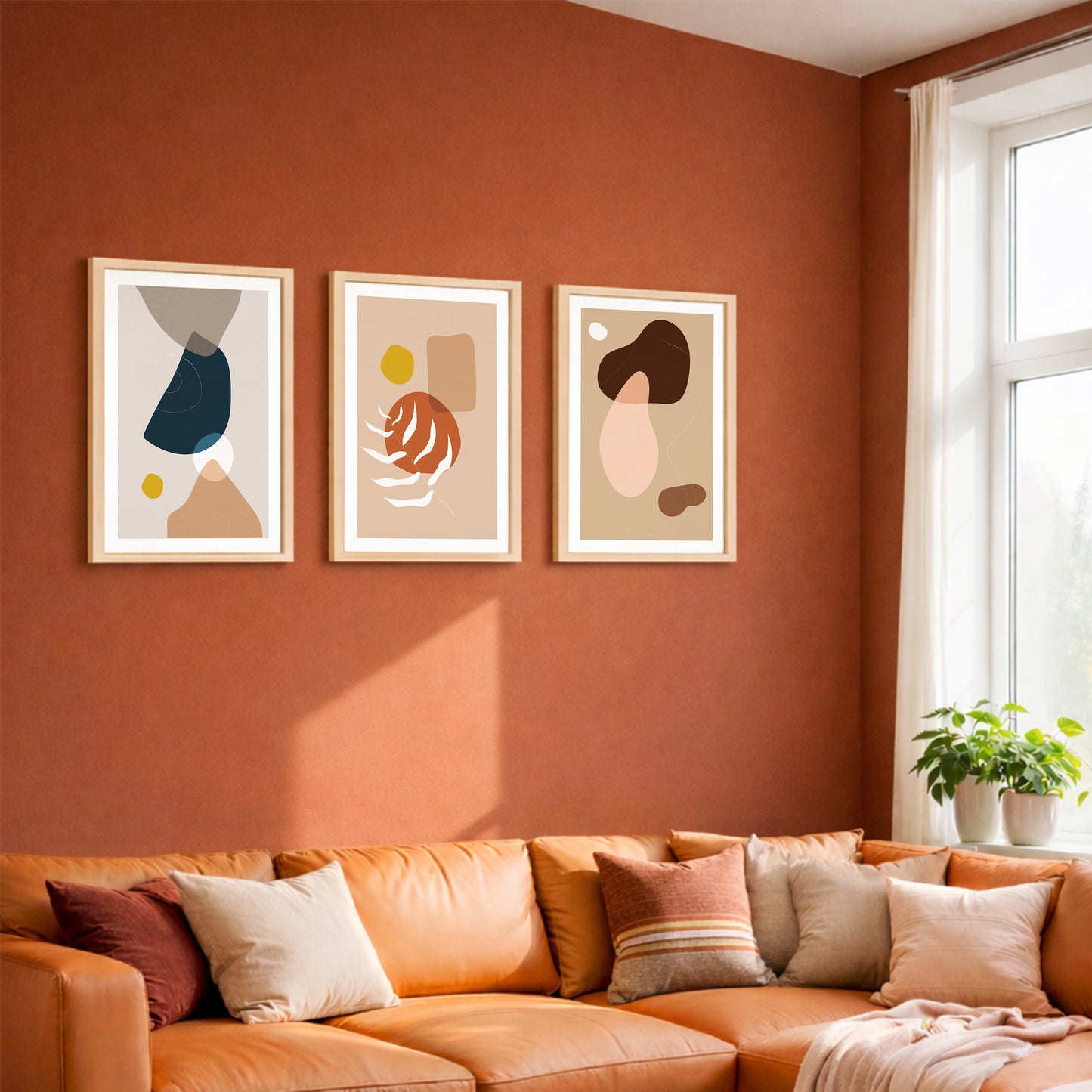 Contemporary Abstract Wall Art Set of 3