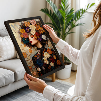Floral Muse Portrait Poster