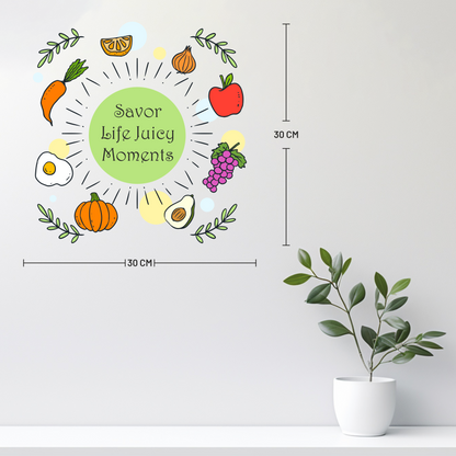 Savor Life Food Wall Sticker