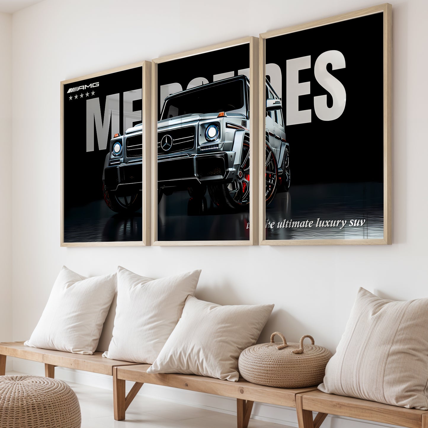 Luxury G-Class Art Wall Frame Set of 3