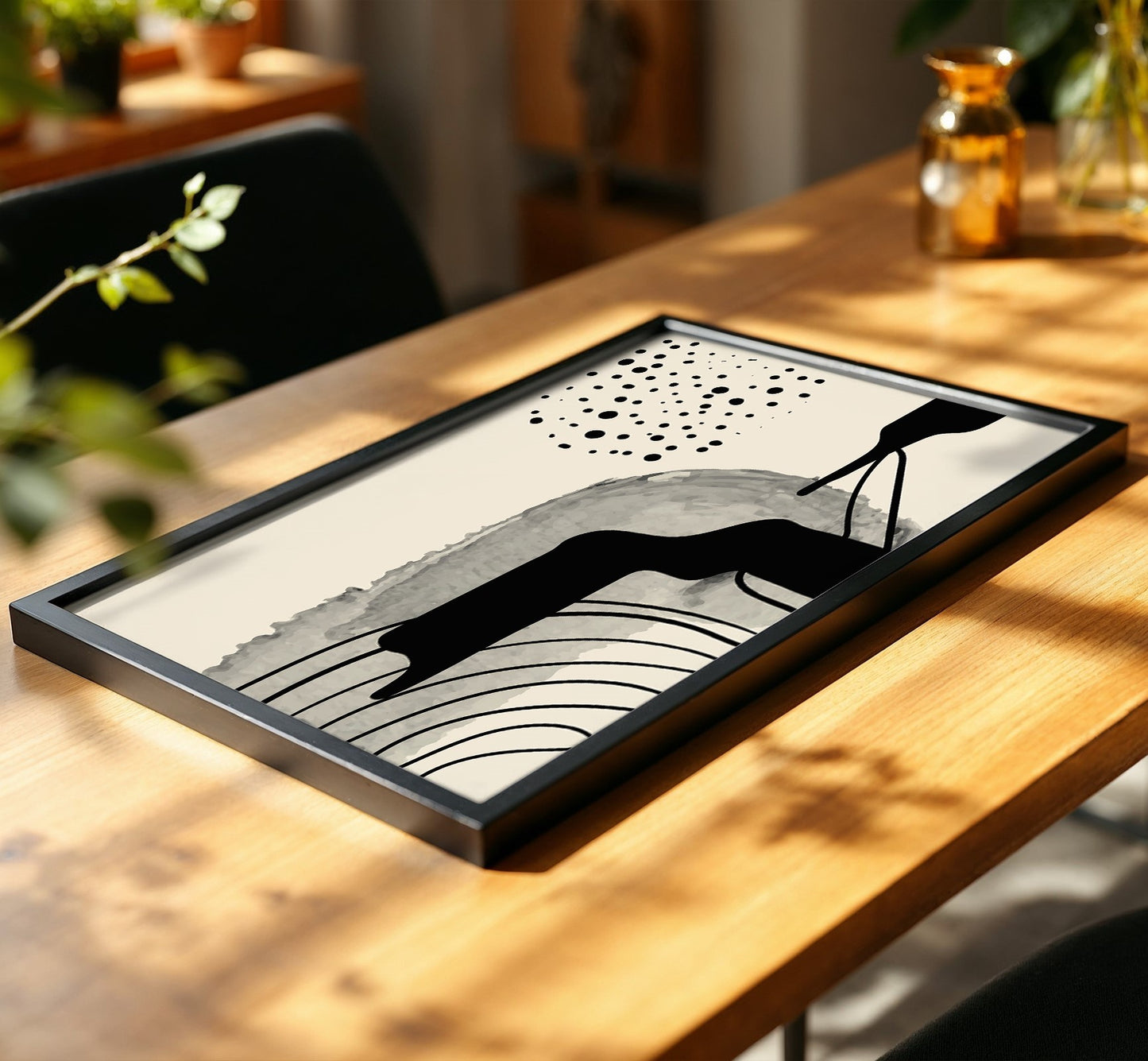 Monochrome Flow Poster