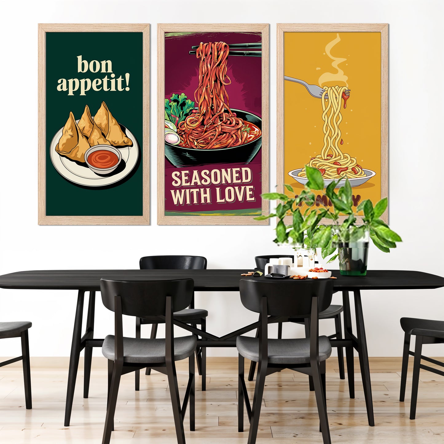 Snack & Noodle Wall Frame Set