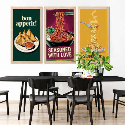 Snack & Noodle Wall Frame Set
