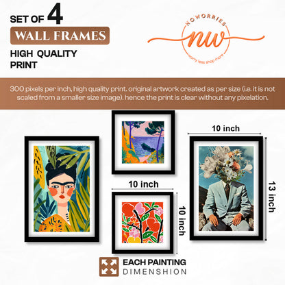 Modern Expression Wall Set of 4