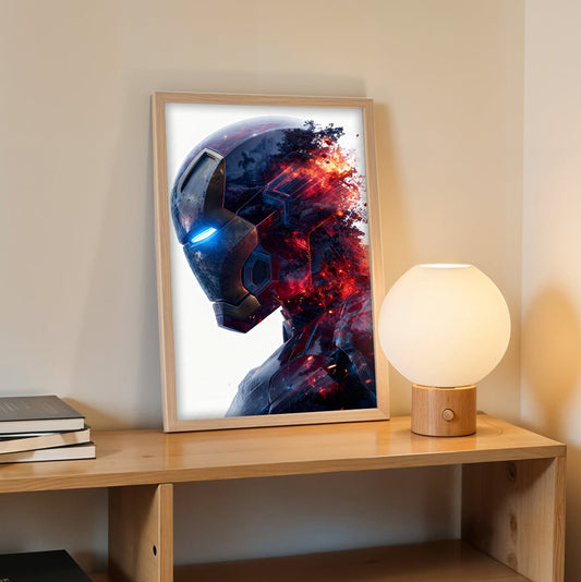 Dissolving Iron Man Helmet Art Print