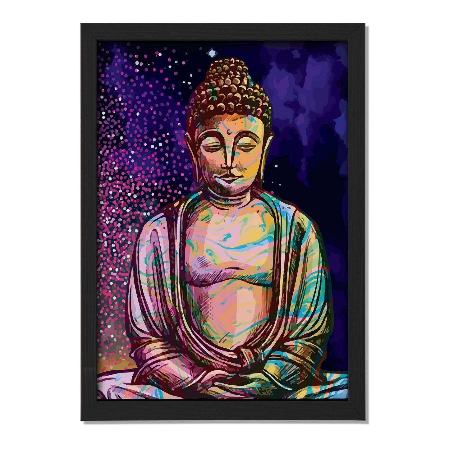 Colorful Buddha Frame
