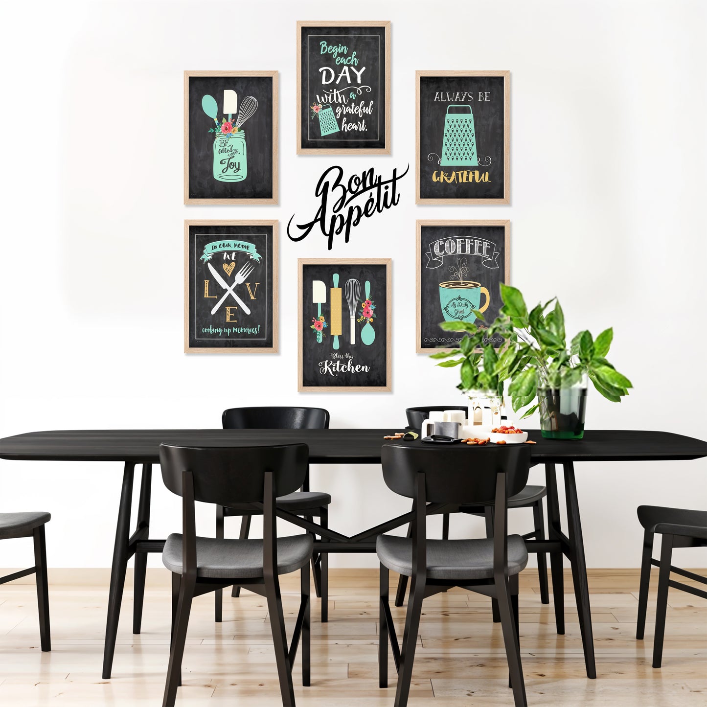 Bon Appétit Kitchen Wall Art Set