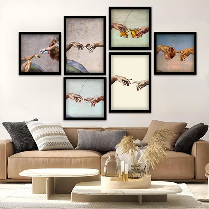 Modern Renaissance Pop Art Wall Art Set of 6