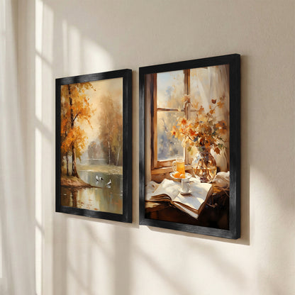 Autumn Landscape Wall Art Set of 2