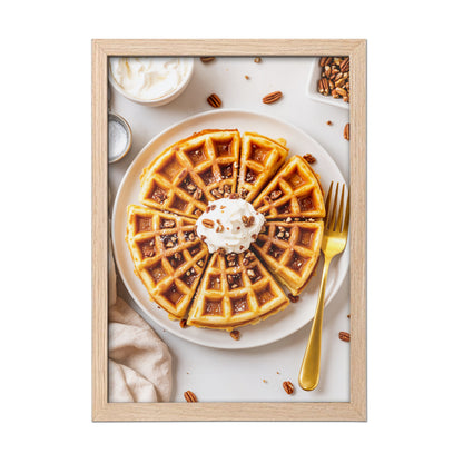 Waffle Slices Wall Frame