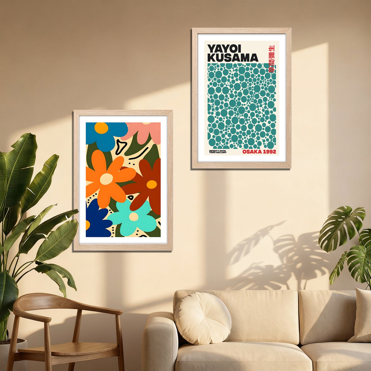 Yayoi Kusama & Floral Modern Art Set