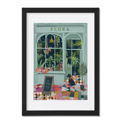 Flora Boutique Storefront Framed Wall Art