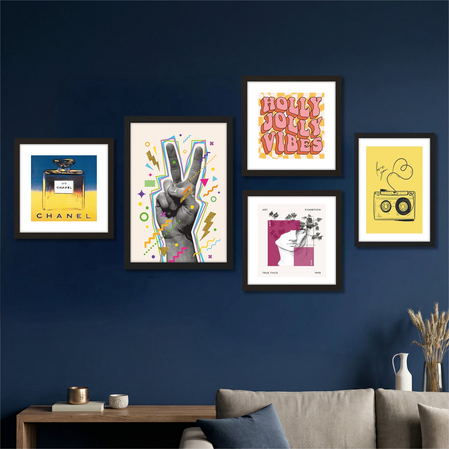 Pop Culture Wall Decor Set of 5