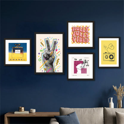 Pop Culture Wall Decor Set of 5