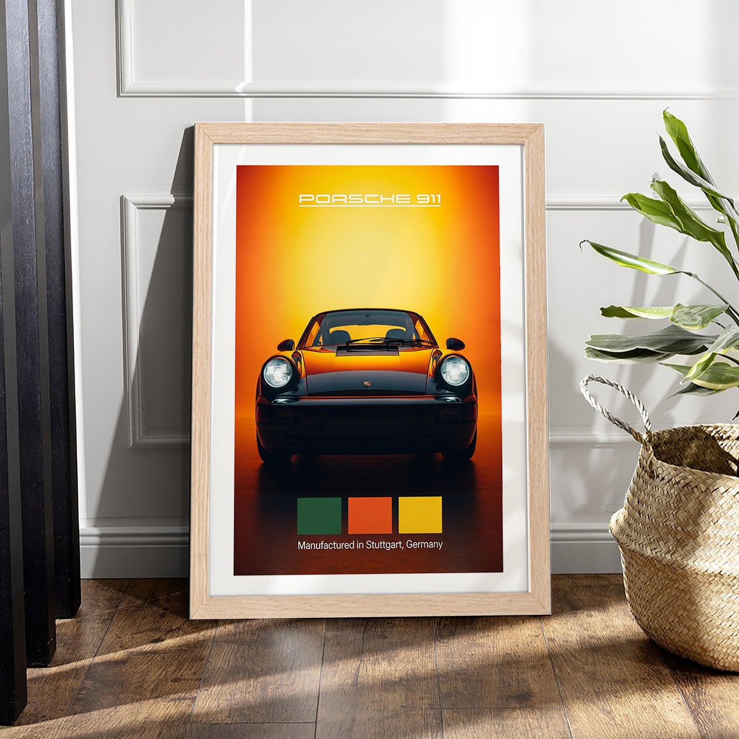 Porche 911 Car Wall Frame