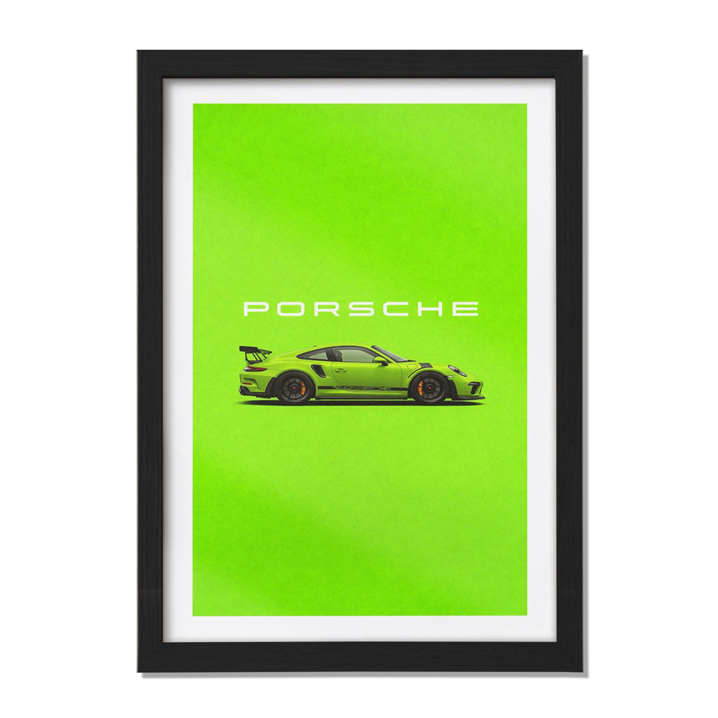 Neon Porsche Wall Frame
