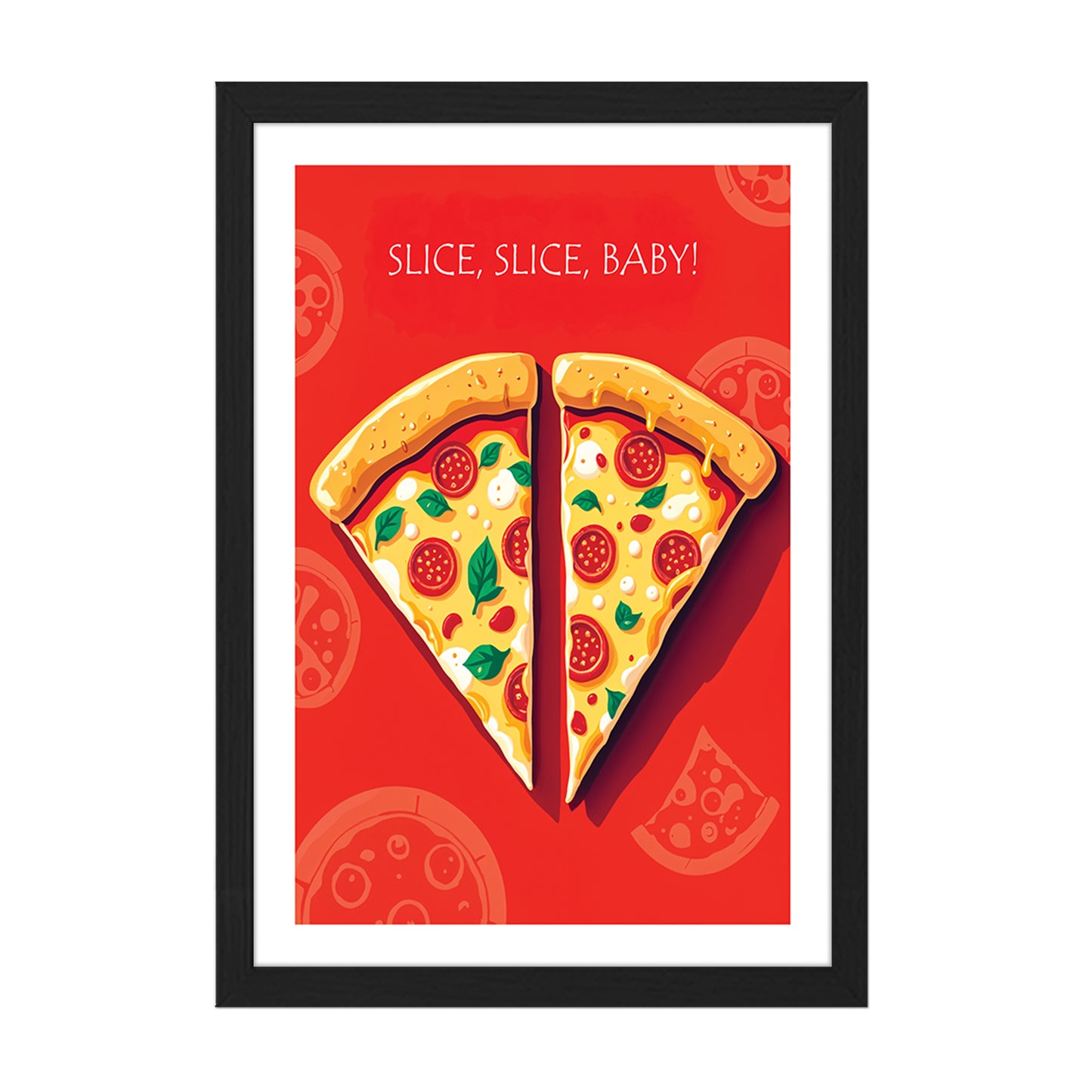 Pizza Love Wall Frame