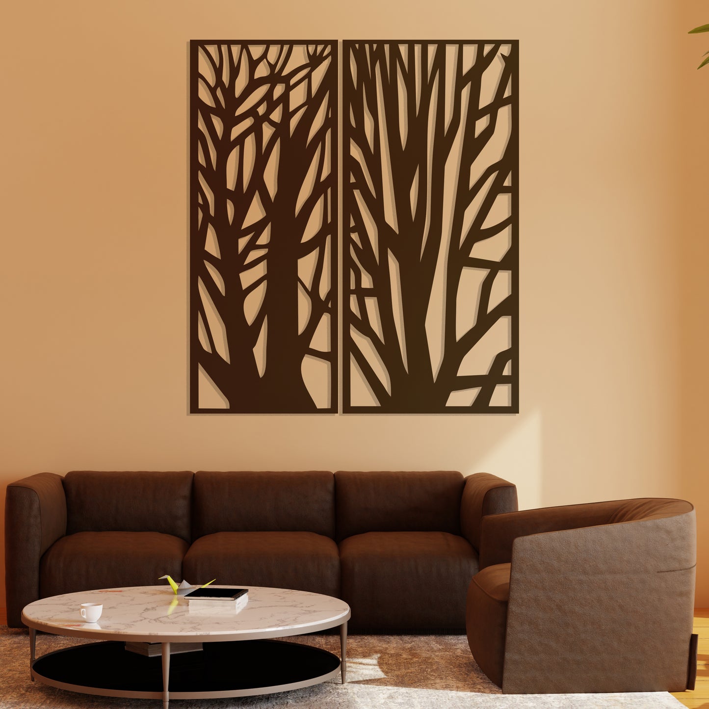Forest Panels Pinewood Wall Art