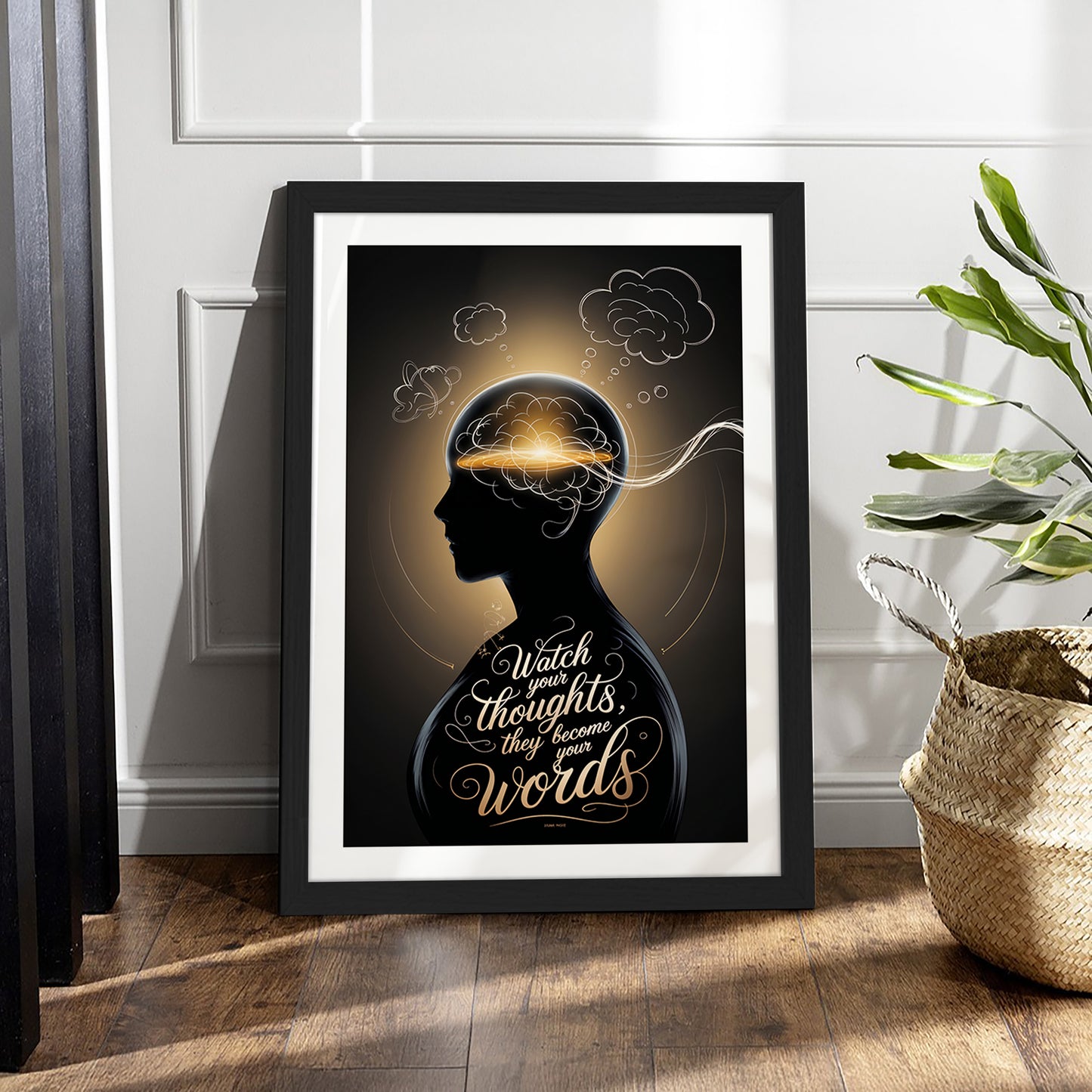 Watch Your Thoughts Motivational Poster