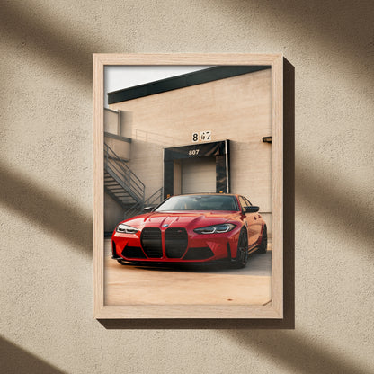 BMW M4 Wall Frame