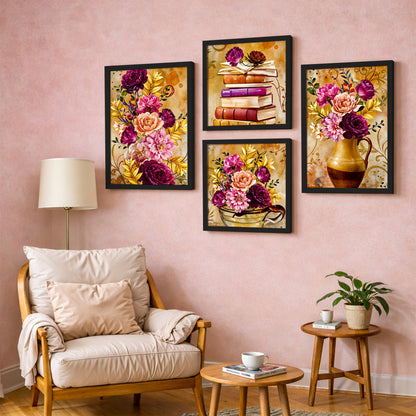 Golden Blossom Collection Set of 4