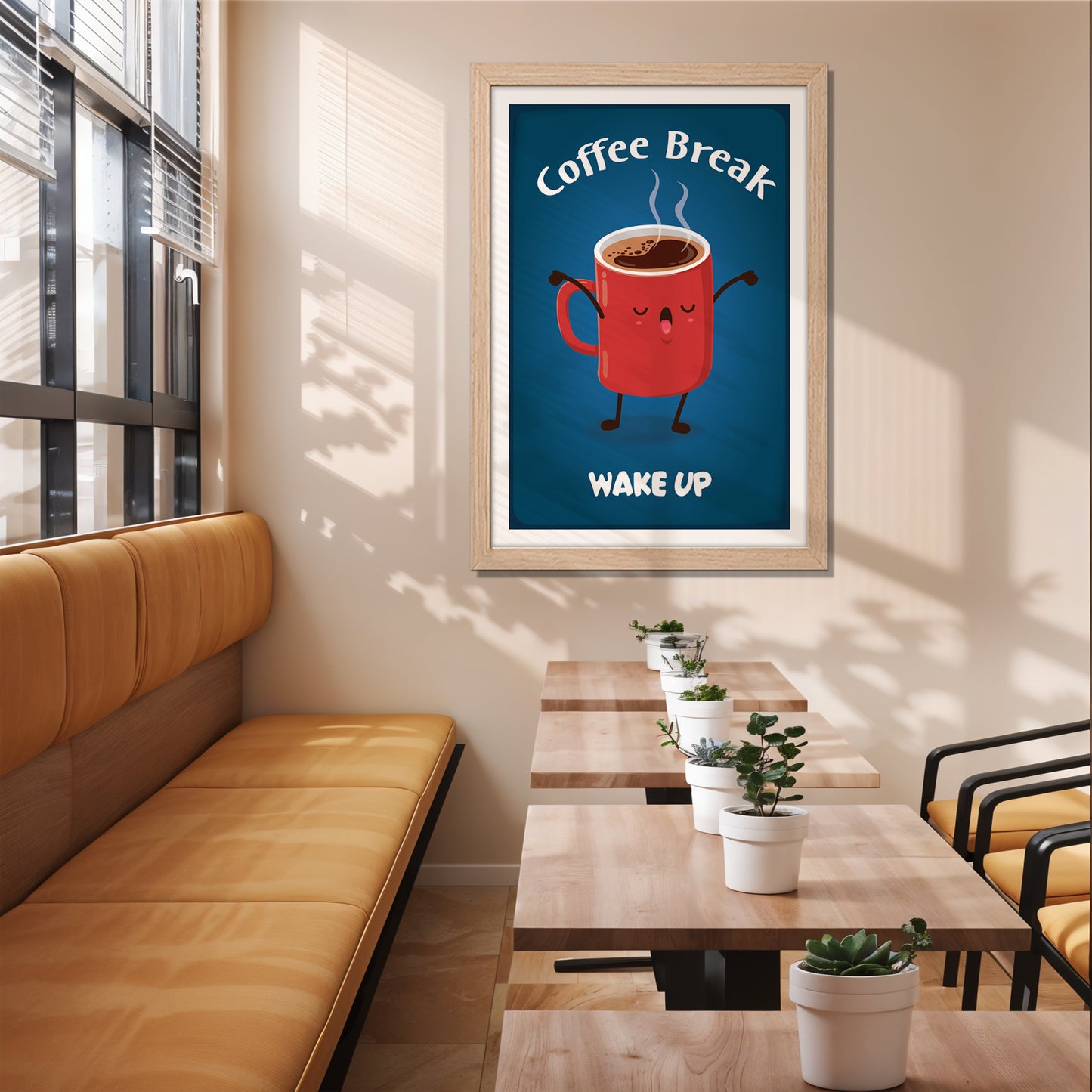 Wake-Up Coffee Wall Frame