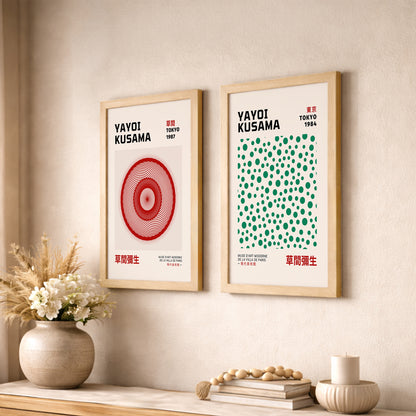Yayoi Kusama Inspired Poster Set