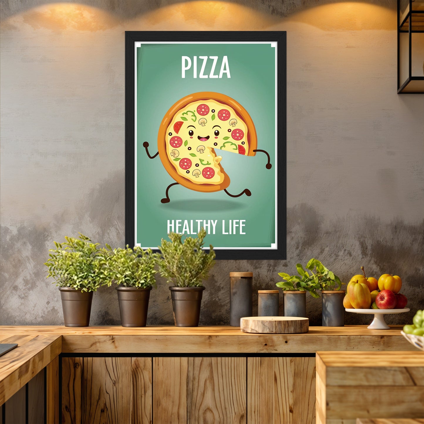Pizza Run Wall Frame
