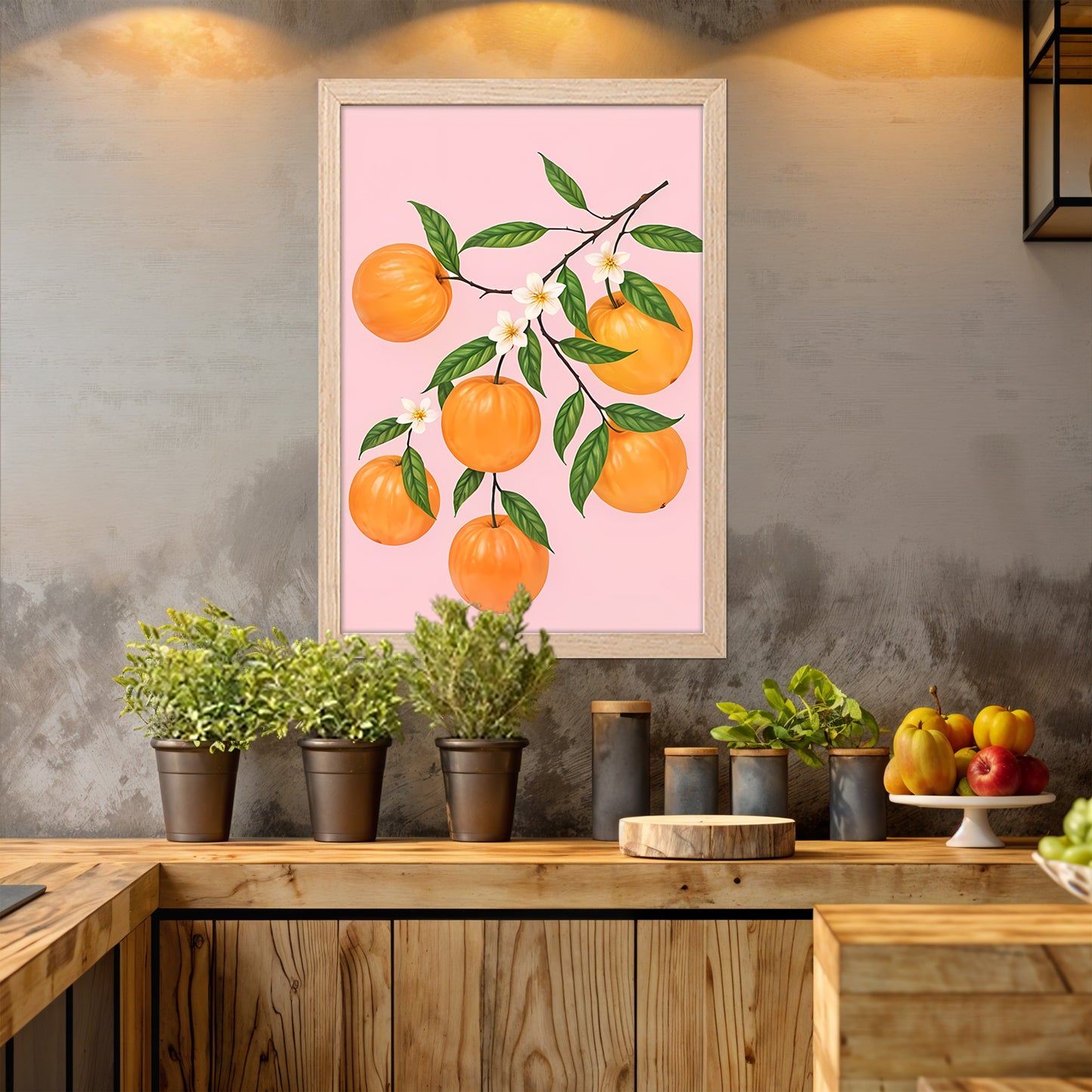 Citrus Branch Wall Frame