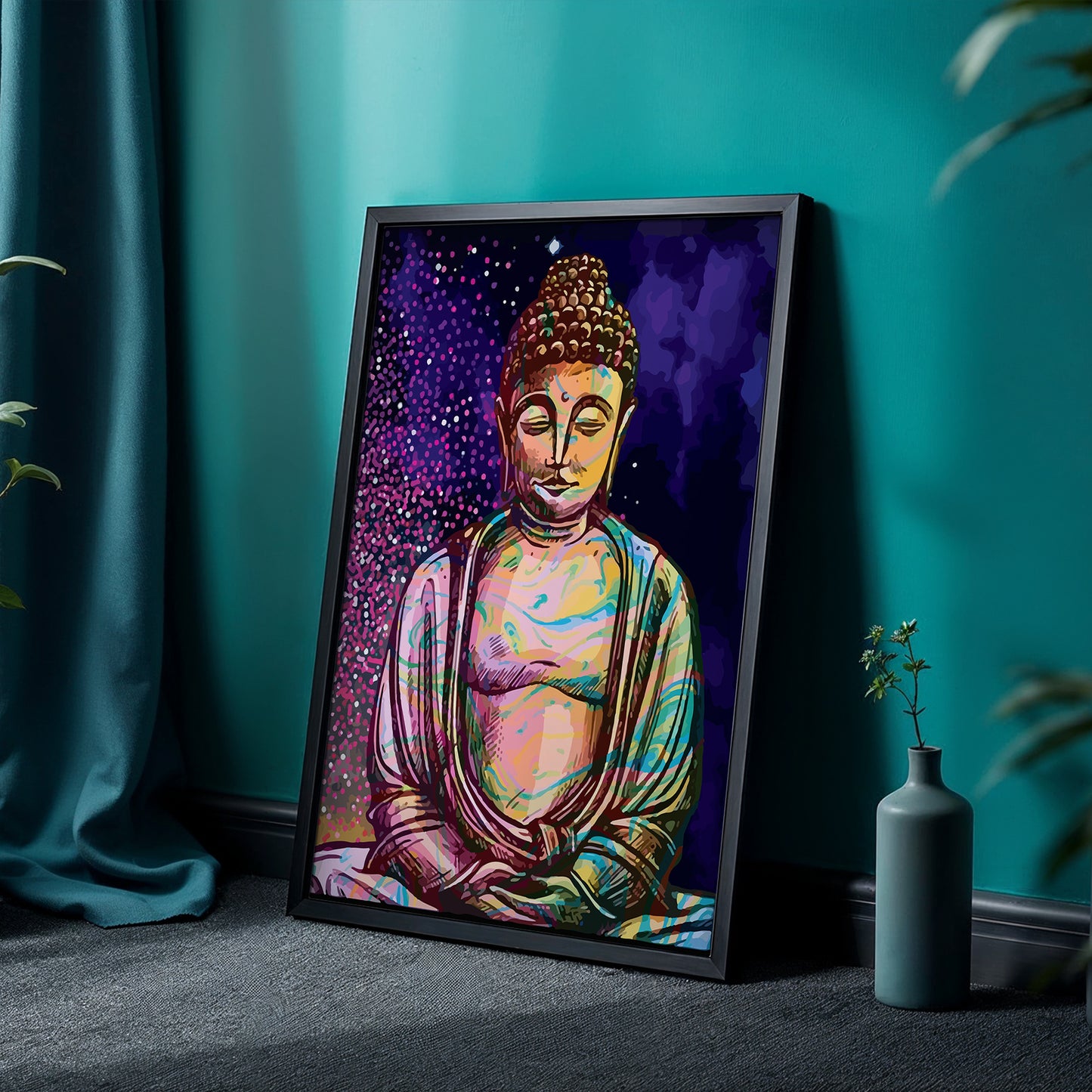 Colorful Buddha Frame