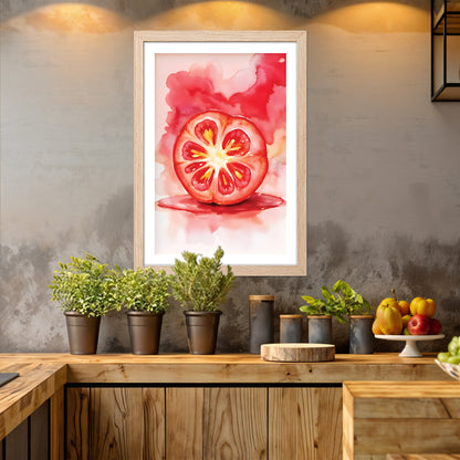 Tomato Burst Wall Frame