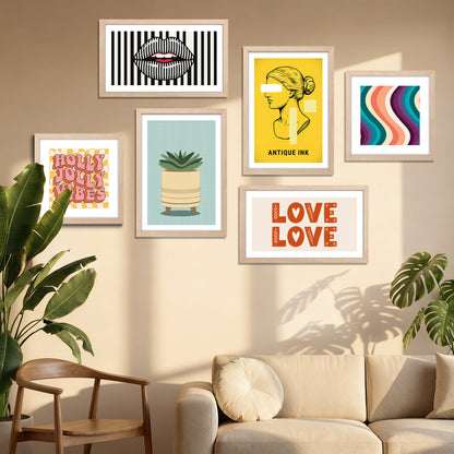 Retro Gallery Wall Set of 6