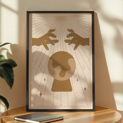 Mystic Crystal Ball Wall Art