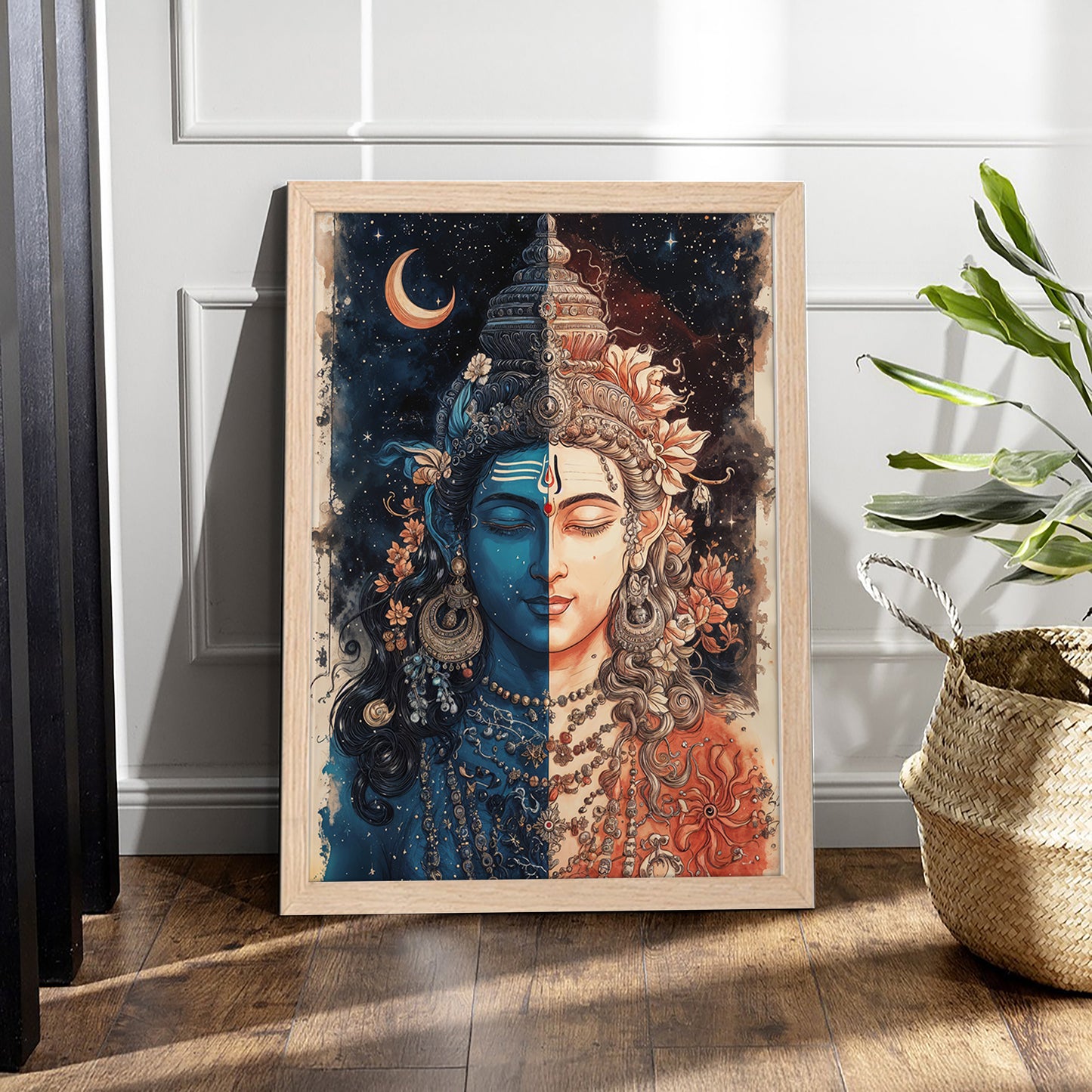 Fusion of Shiva and Parvati Wall Frame