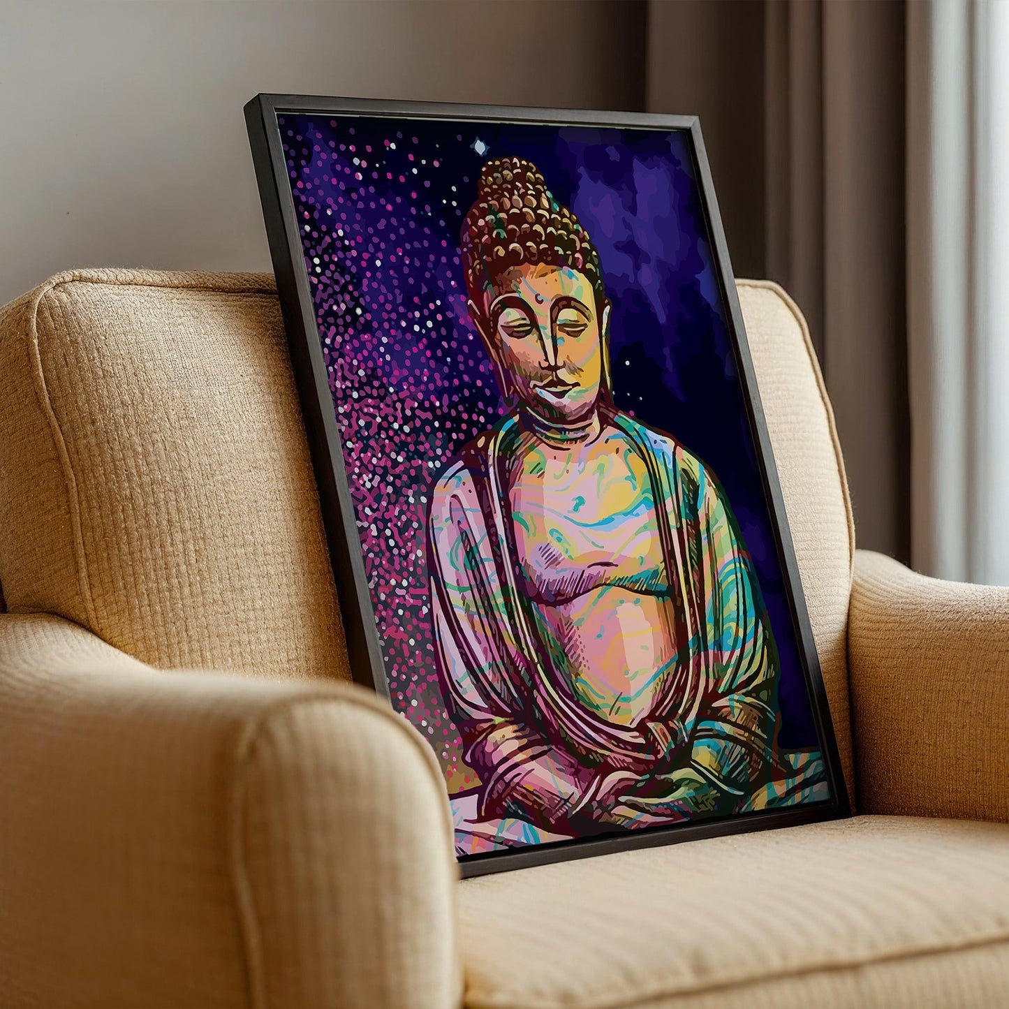 Colorful Buddha Frame