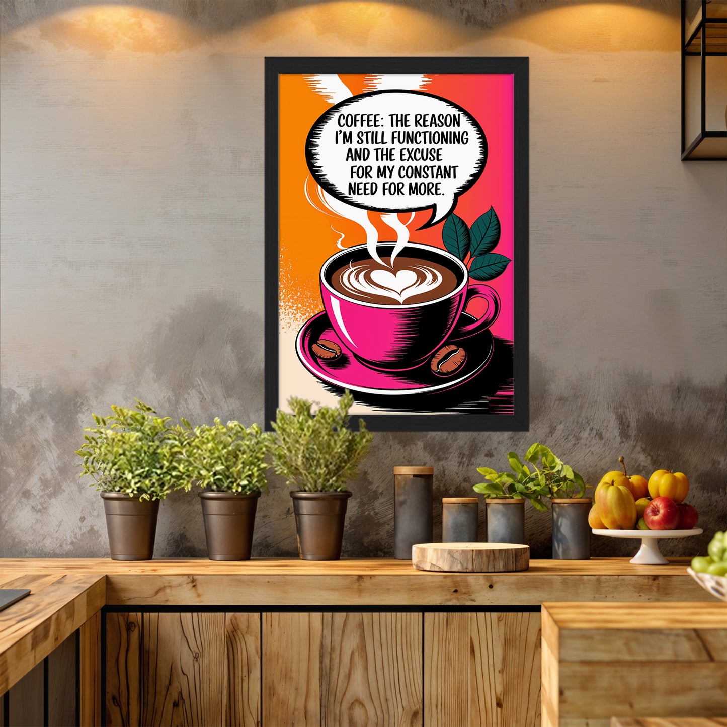Need More Coffee Wall Frame