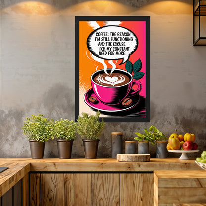 Need More Coffee Wall Frame