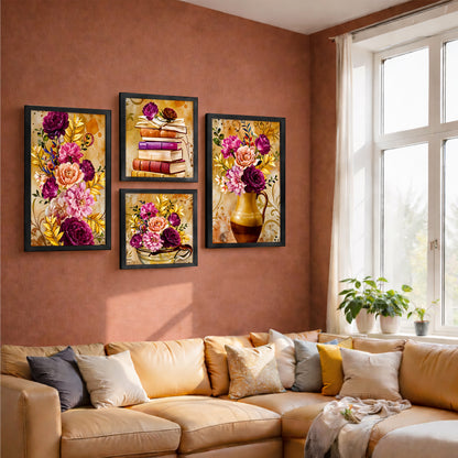 Golden Blossom Collection Set of 4