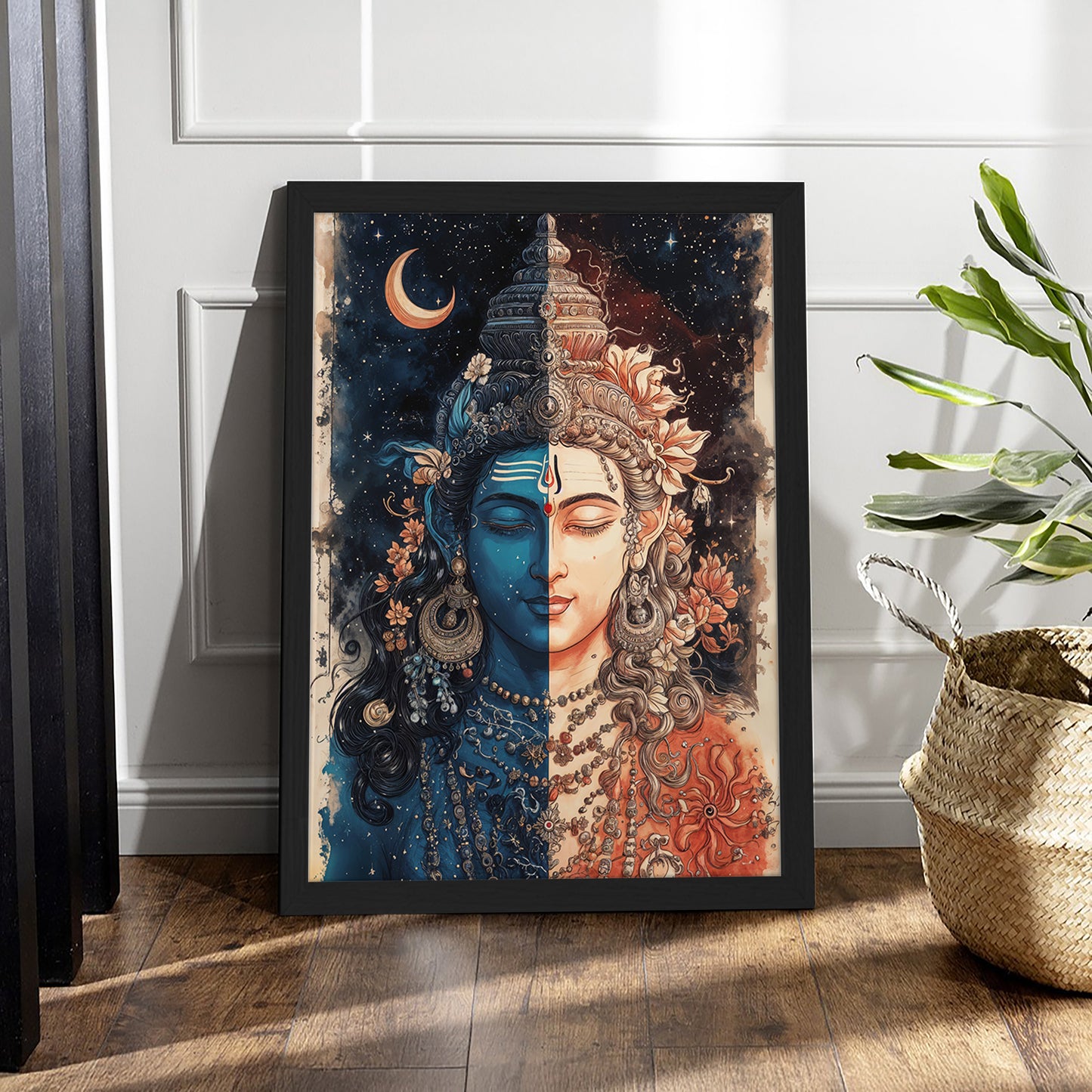 Fusion of Shiva and Parvati Wall Frame