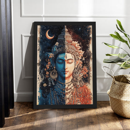 Fusion of Shiva and Parvati Wall Frame