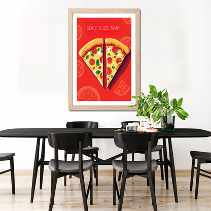 Pizza Love Wall Frame
