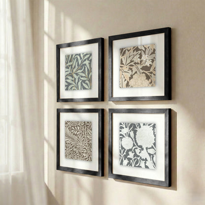 Vintage Floral Wall Frame Set of 4