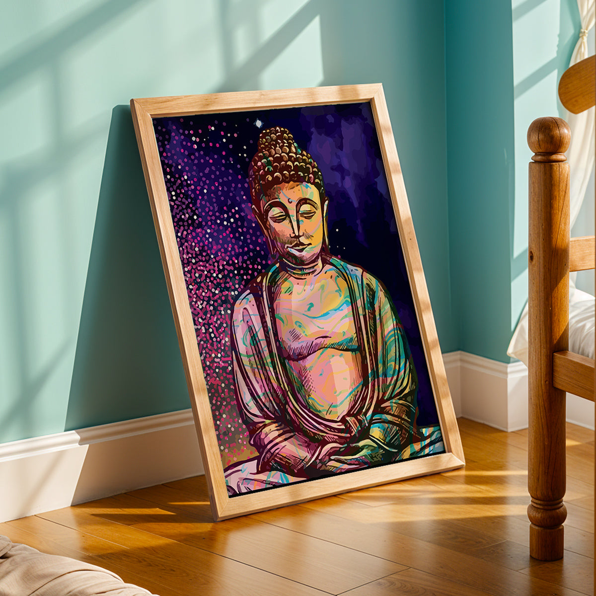 Colorful Buddha Frame