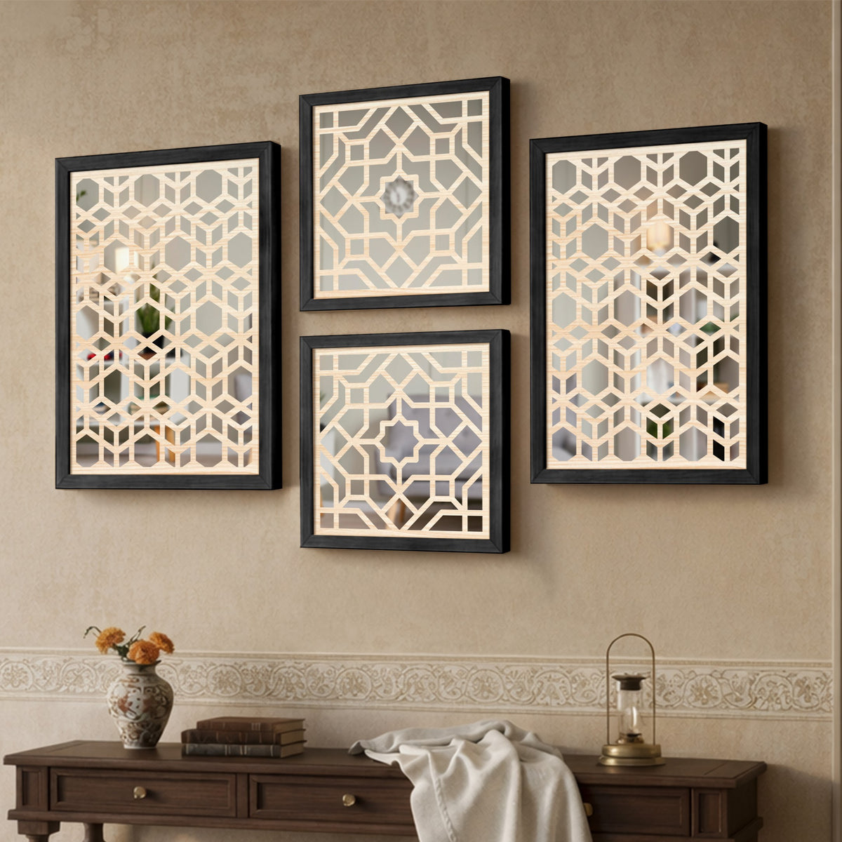 Nexus Mirror Art Set of 4
