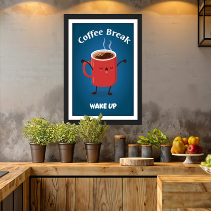 Wake-Up Coffee Wall Frame