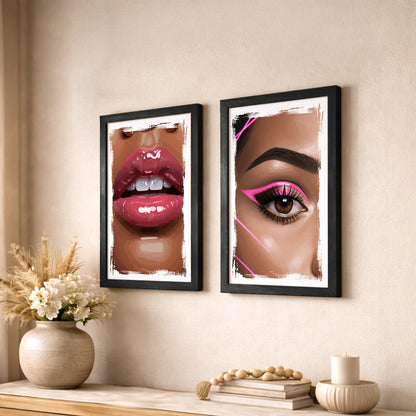 Glam Beauty Wall Art Set
