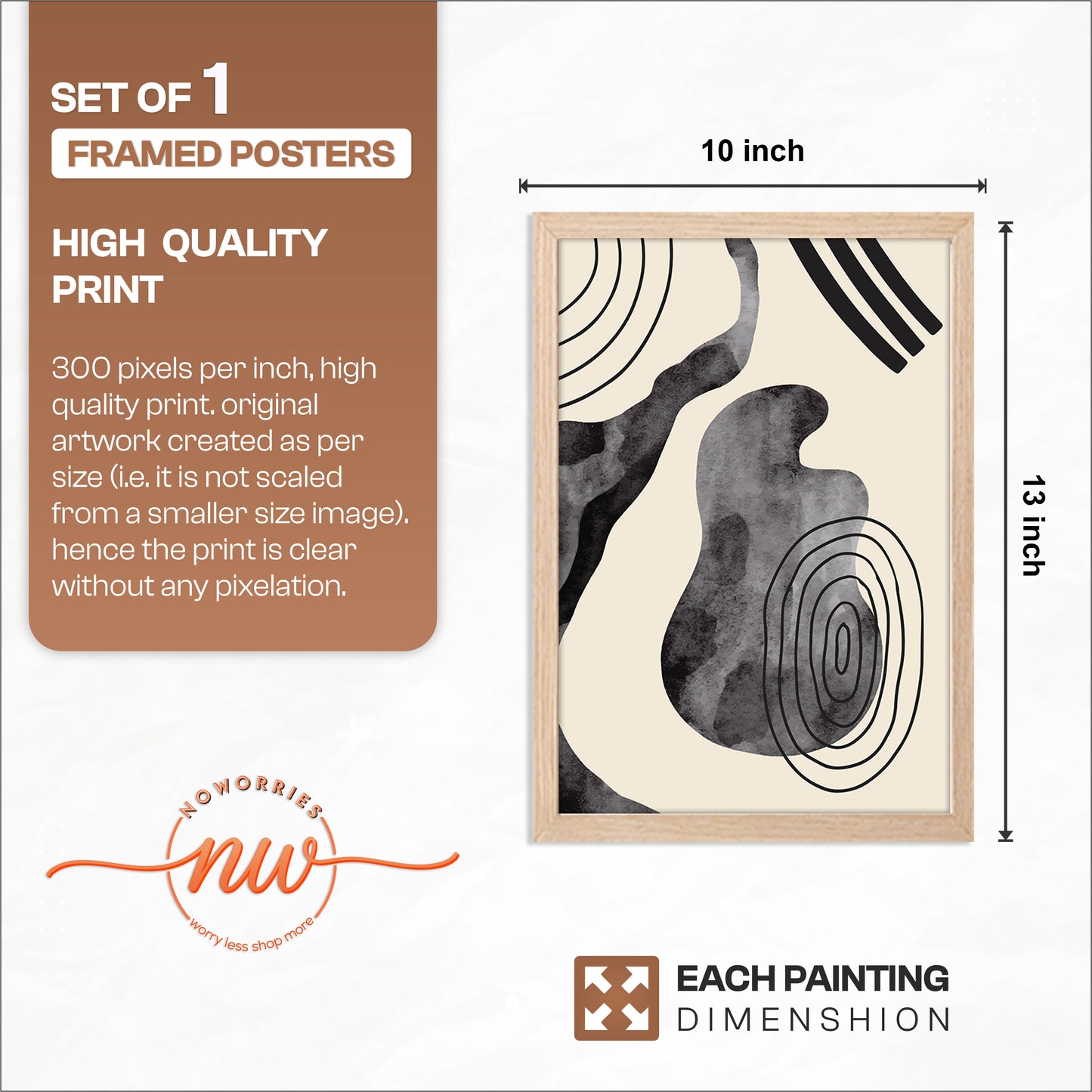 Contour Abstract Wall Frame