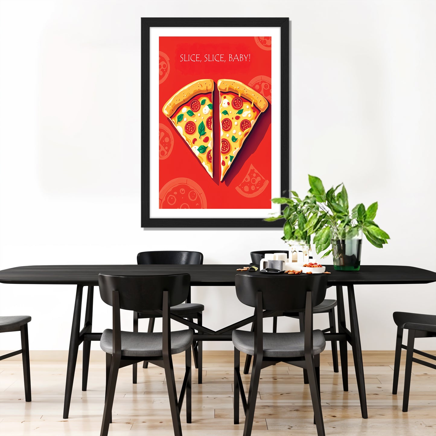 Pizza Love Wall Frame