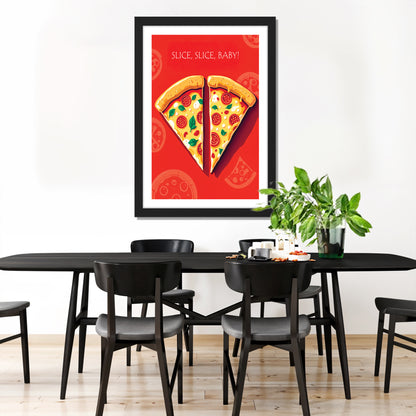 Pizza Love Wall Frame